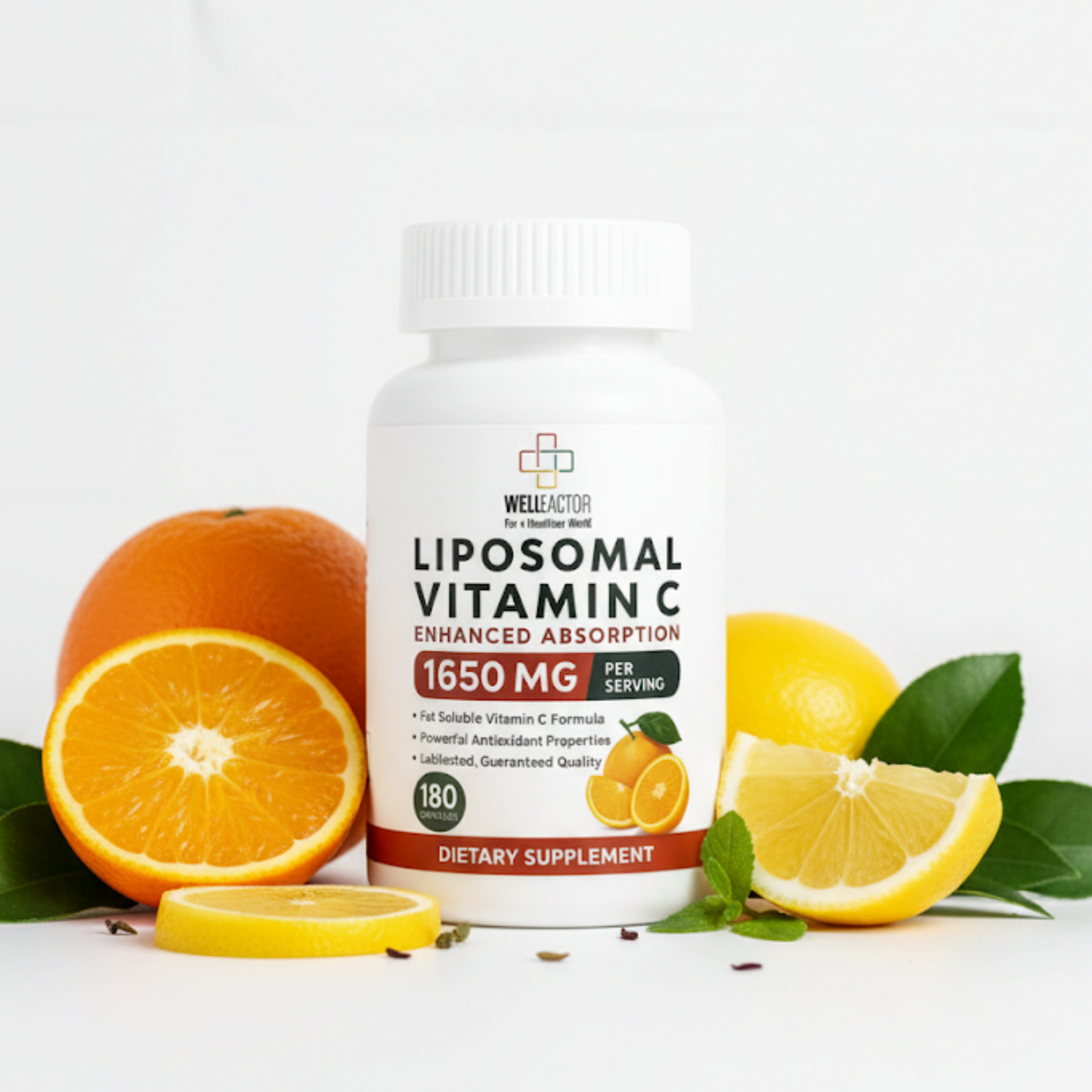 Well Factor Liposomal Vitamin C Capsules 1650mg