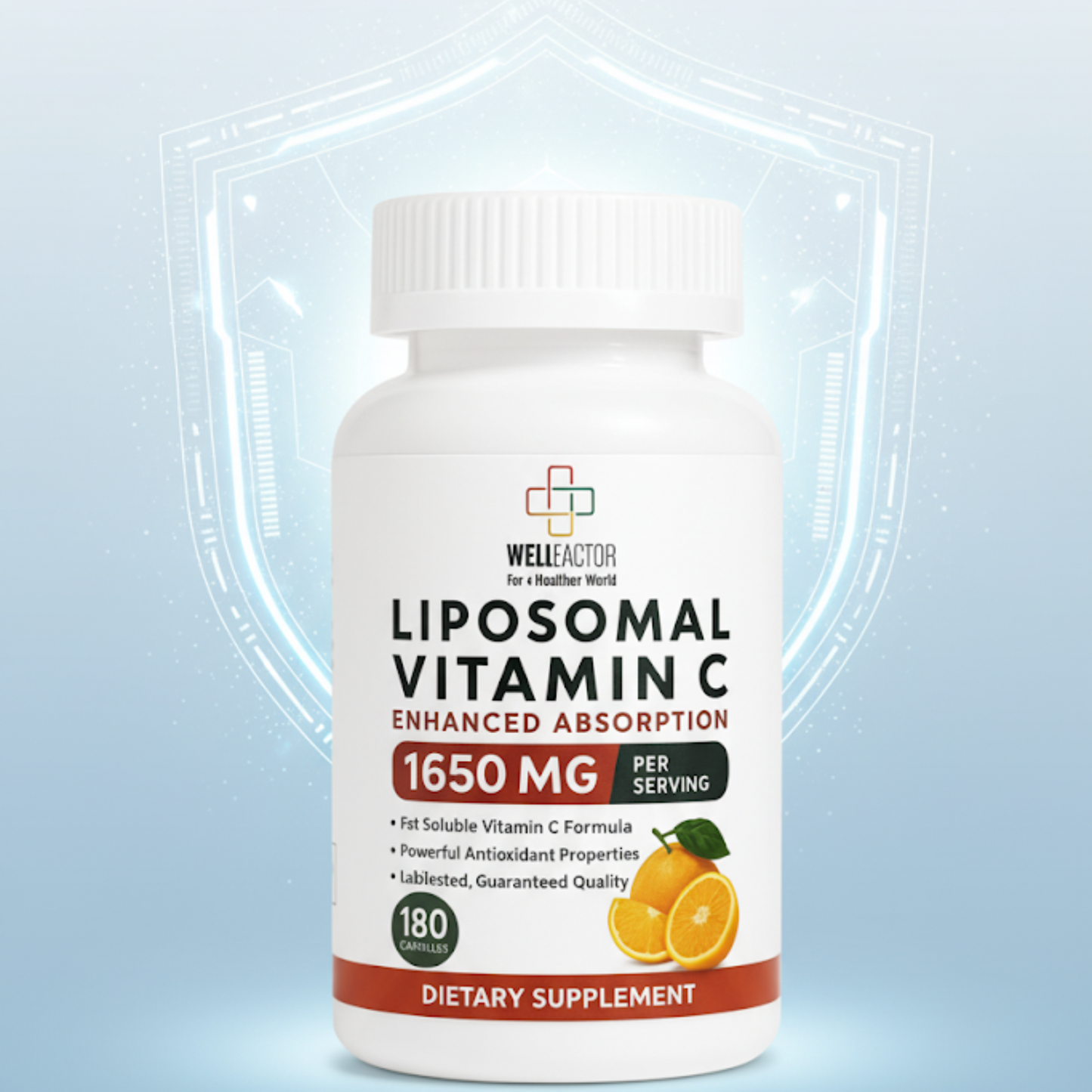 Well Factor Liposomal Vitamin C Capsules 1650mg